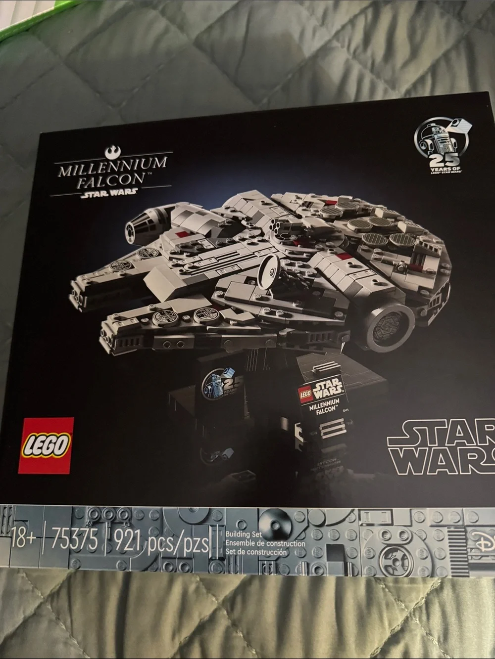 Lego Millennium Falcon Display Model - Gray, Black, White